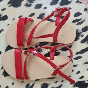 Janie and Jack red sandals